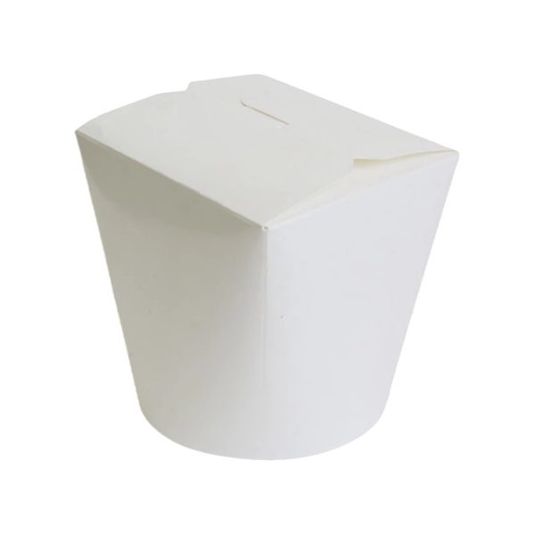 Papirnata posoda za WOK 750 ml bela 50 kos