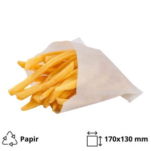 Vrečke za krompirček 170×130 mm bele 200 kos