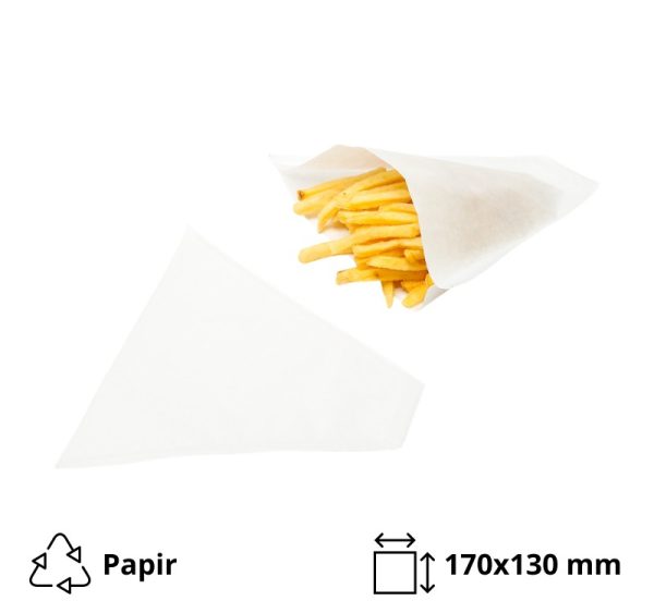 Vrečke za krompirček 170×130 mm bele 200 kos