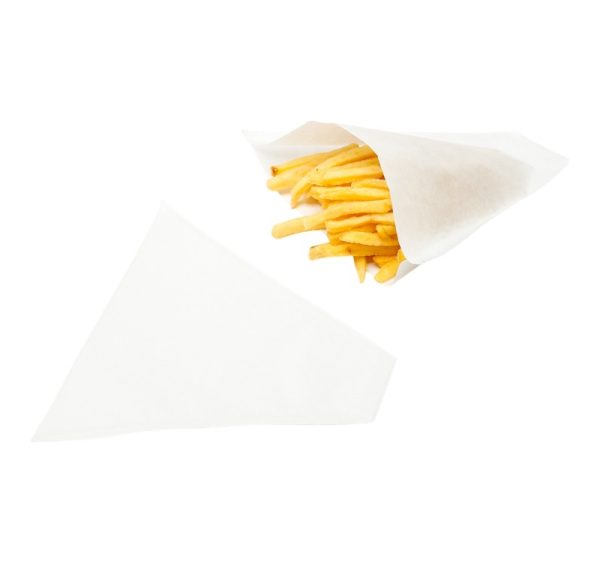 Vrečke za krompirček 210×165 mm bele 200 kos