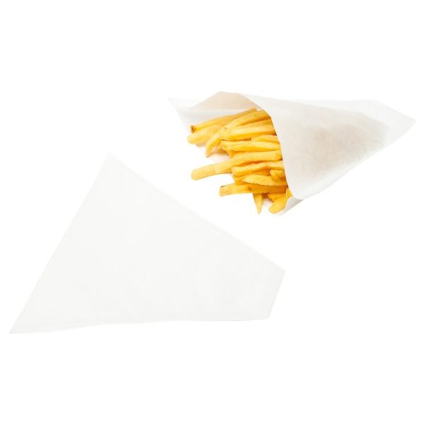 Vrečke za krompirček 210×165 mm bele 200 kos