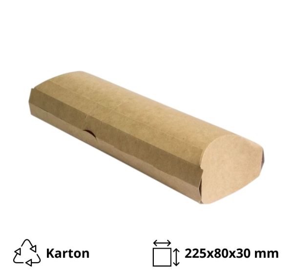 Embalaža za tortiljo, wrap 225х80х30 mm kraft 100 kos