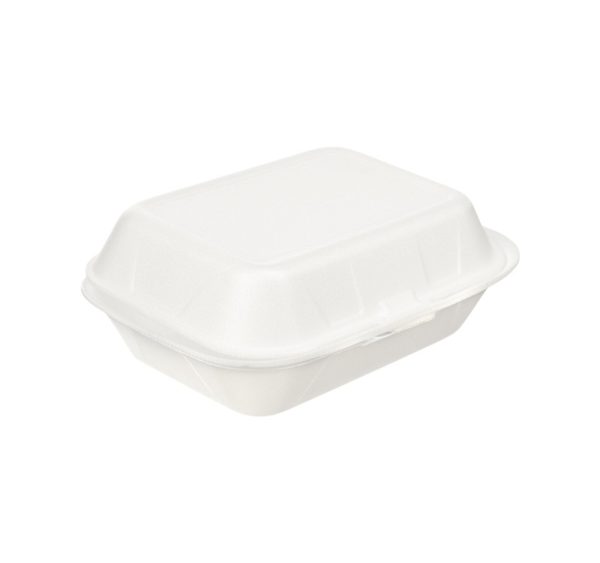 Burger embalaža 185x150x75 mm XPS bela 100 kos