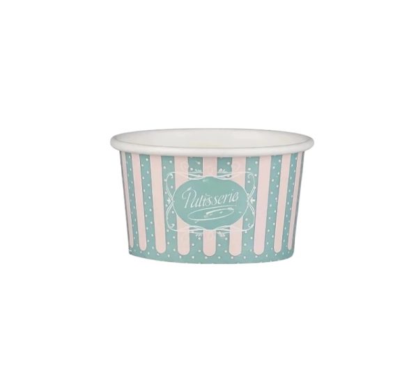 Lončki za sladoled 120 ml (4oz) ICE CREAM design d=7,7cm, h=4,8cm 50 kos