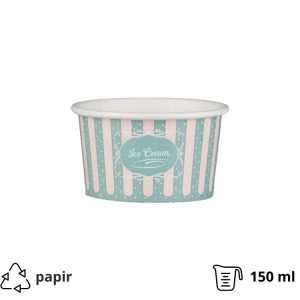 Lončki za sladoled 150 ml (5oz) ICE CREAM design 50 kos