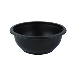 Posodica PP 500 ml d=145 mm h=60 mm črna, brez pokrova [100 kos/pak]