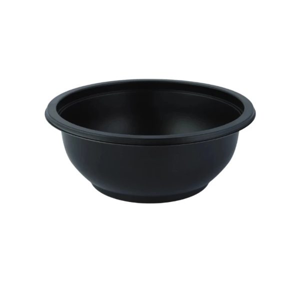 Posodica PP 500 ml d=145 mm h=60 mm črna, brez pokrova [100 kos/pak]
