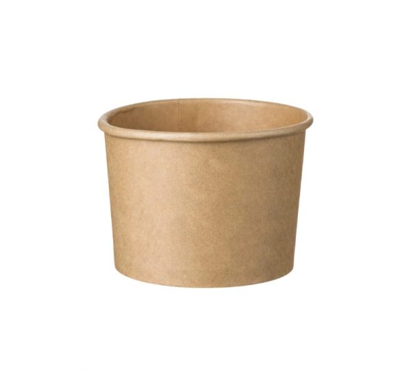 Lončki za sladoled 240 ml kraft 50 kos