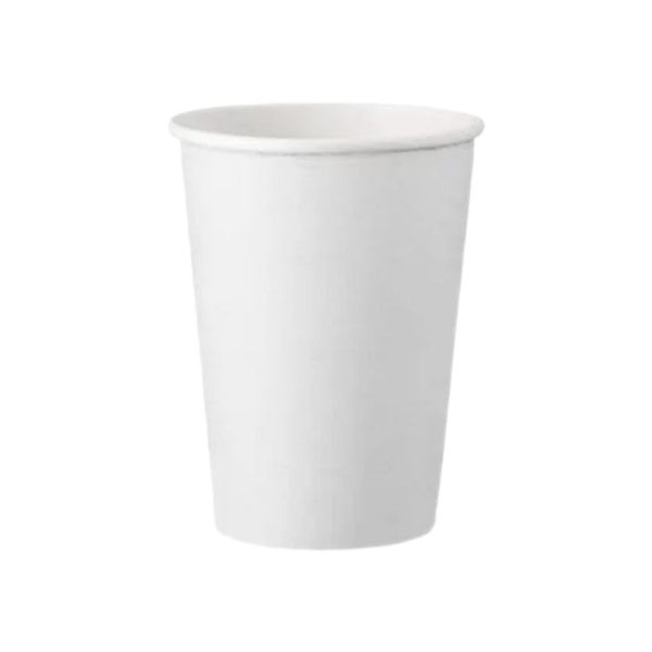Papirnati kozarci 250 (280) ml d=80 mm 1-slojni beli SUP, 50 kos