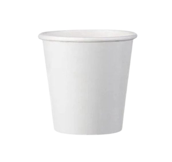 Papirnati kozarci 100 (120) ml d=62 mm 1-slojni beli SUP, 50 kos