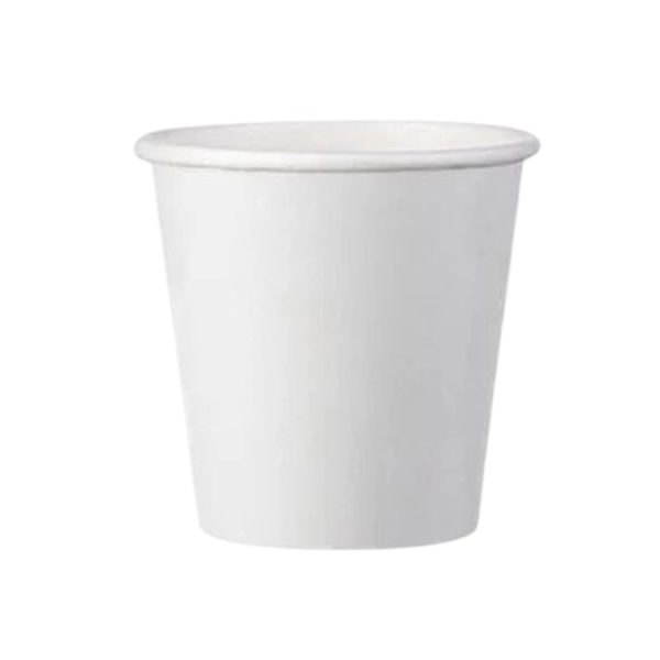 Papirnati kozarci 100 (120) ml d=62 mm 1-slojni beli SUP, 50 kos