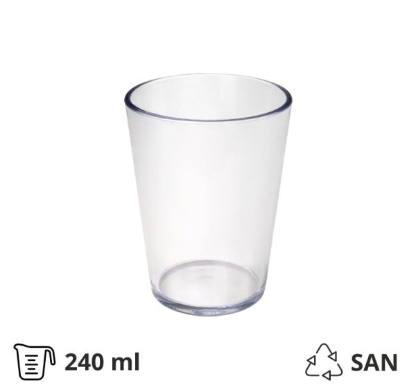 Kozarci trdi pralni 240 ml 8 kos