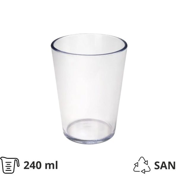 Kozarci trdi pralni 240 ml 8 kos