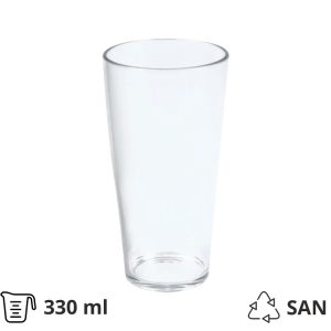 Kozarci trdi pralni 330 ml 24 kos