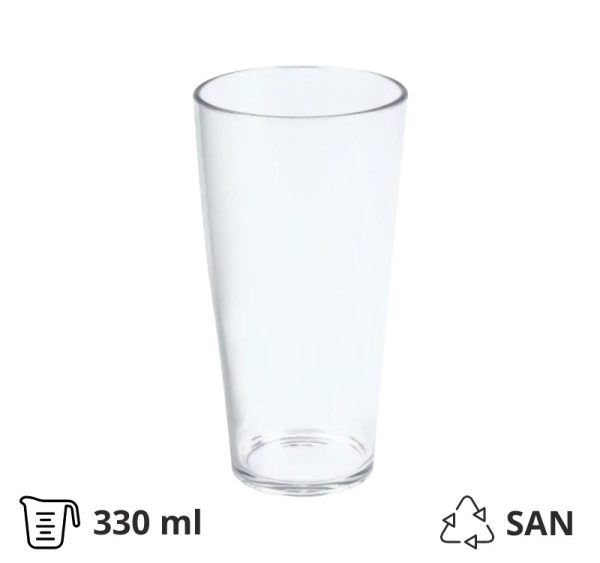 Kozarci trdi pralni 330 ml 24 kos
