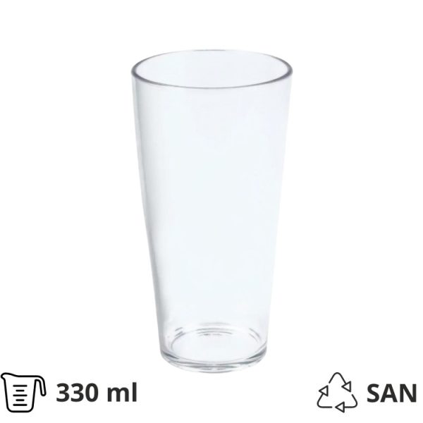 Kozarci trdi pralni 330 ml 24 kos