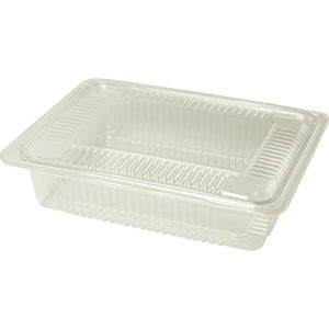 Posodica s pokrovom PET 275x200x40 mm prozorna [160 kos/pak]