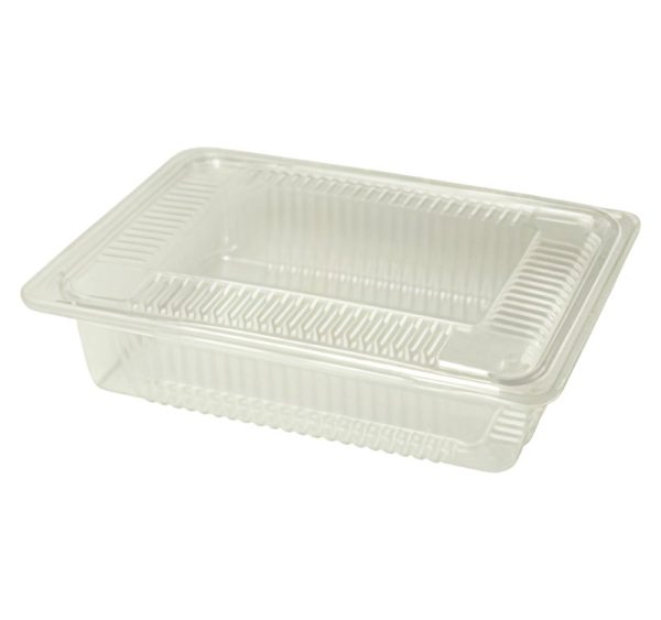 Posodica s pokrovom PET 275x200x40 mm prozorna [160 kos/pak]