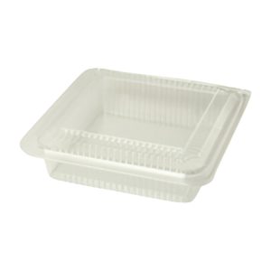 Posodica PET 190х195х55 mm prozorna s pokrovom [250 kos/pak]