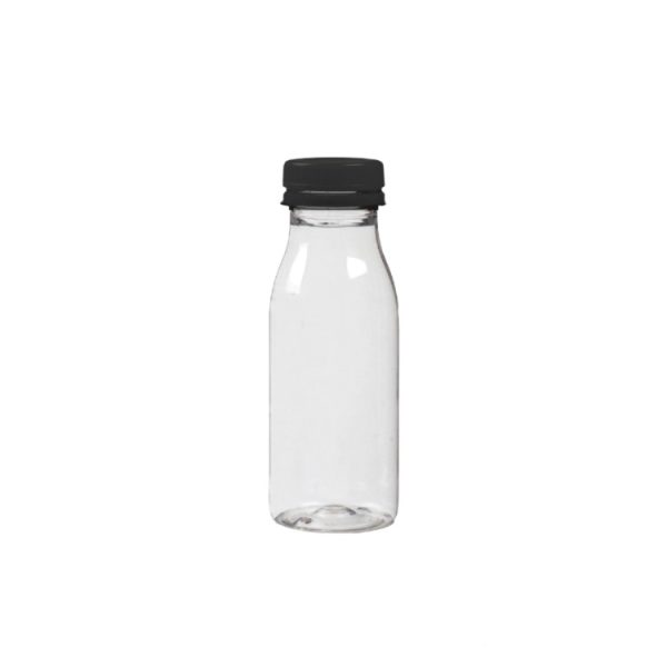 Plastenka PET 0,2 l d=38 mm z črnim pokrovom [100 kos/pak]