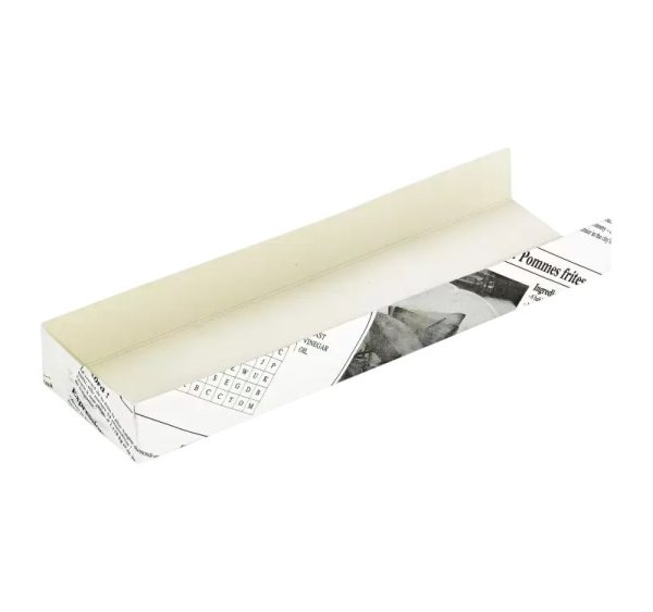 Pladenj hot dog 180x40x20 mm newspaper 50 kos