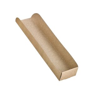 Pladenj hot dog 250х55х35 mm kraft 50 kos