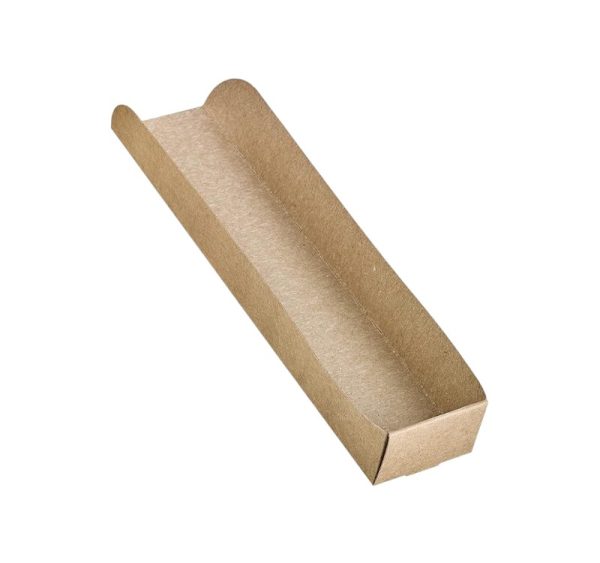 Pladenj hot dog 250х55х35 mm kraft 50 kos