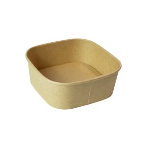 Papirnata posoda 500 ml 130х130х50 mm, kraft, brez pokrova 50 kos