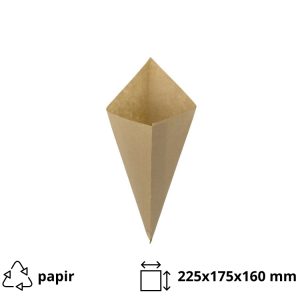 Vrečke za krompirček 50 gr kraft 100 kos