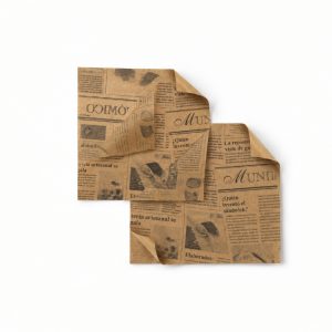 Vrečka za hamburger 170×170 mm kraft časopis 1000 kos