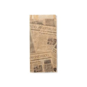 Vrečka za hot dog 120x20x260 mm kraft časopis 1000 kos