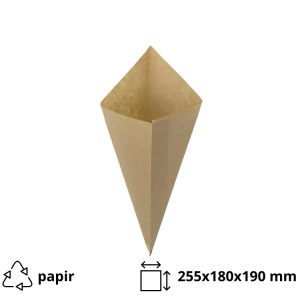 Vrečke za krompirček 100 gr kraft 100 kos