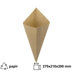 Vrečke za krompirček 250 gr kraft 100 kos