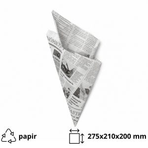 Vrečke za krompirček 250 gr bele časopis 100 kos