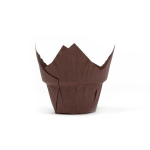 Papirčki za muffine TULIP STEP 160×160 rjava