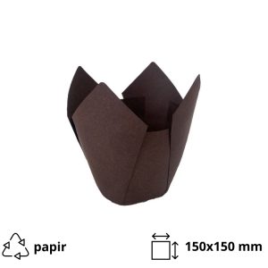 Papirčki za muffine TULIP 150×150 rjava