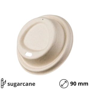 Pokrov z luknjo sugarcane d=90 mm, bež 50 kos