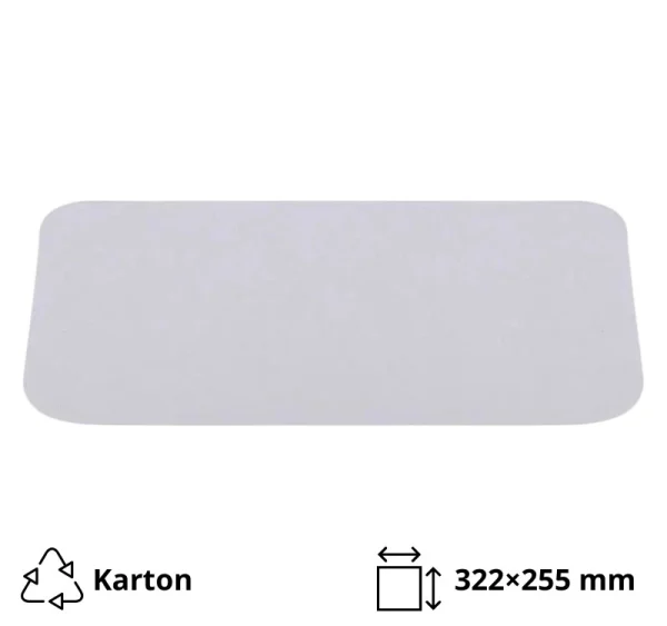 Pokrov za alu posodice 3180 ml 322×255 mm 100 kos