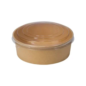 Papirnata posoda 750 ml s pokrovom PET 50 kos