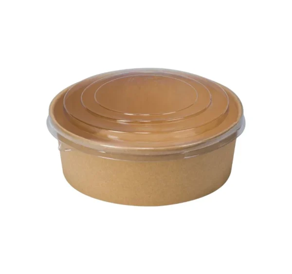 Papirnata posoda 750 ml s pokrovom PET 50 kos